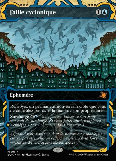 Faille cyclonique, carte Magic SOA 14 — extension Secrets of Strixhaven Mystical Archive