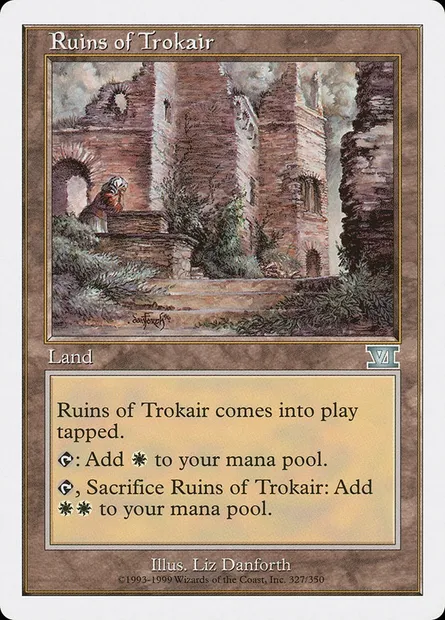 Ruines de Trokair, carte Magic 6ED 327 — extension Classic Sixth Edition