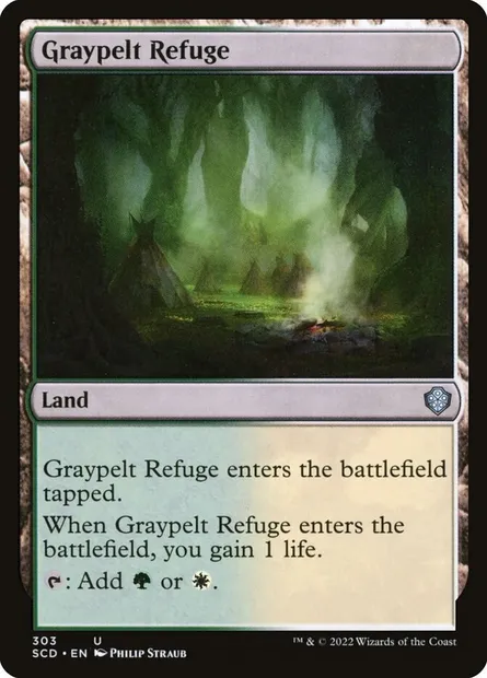 Graypelt Refuge, Magic card SCD 303 — Starter Commander Decks set