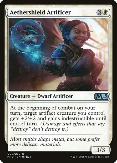 Aethershield Artificer, Magic card M19 2 — Core Set 2019 set
