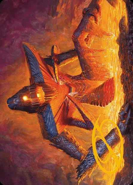 Molten Gatekeeper // Molten Gatekeeper, carte Magic AMH3 5 — extension Modern Horizons 3 Art Series