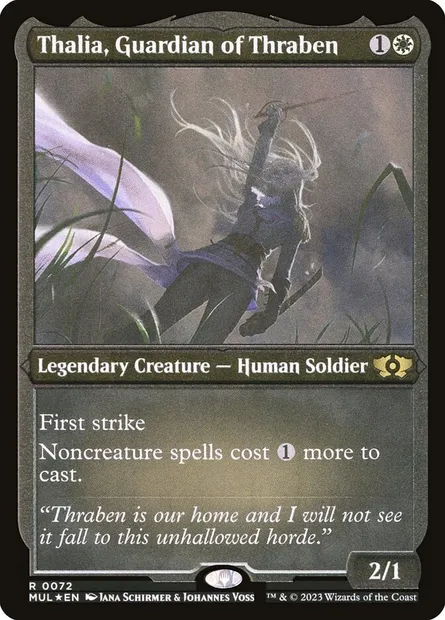 Thalia, gardienne de Thraben, carte Magic MUL 72 — extension Multiverse Legends