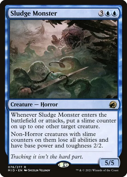 Sludge Monster, Magic card MID 76 — Innistrad: Midnight Hunt set