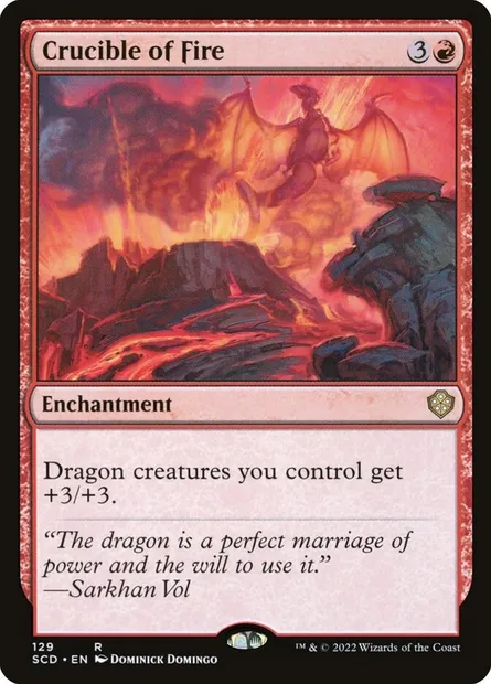 Creuset de feu, carte Magic SCD 129 — extension Starter Commander Decks