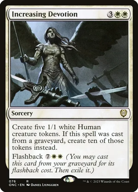 Increasing Devotion, Magic card ONC 76 — Phyrexia: All Will Be One Commander set