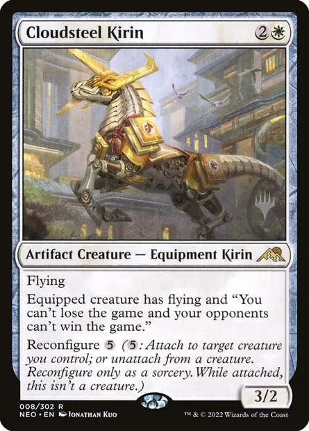 Cloudsteel Kirin, Magic card PNEO 8p — Kamigawa: Neon Dynasty Promos set