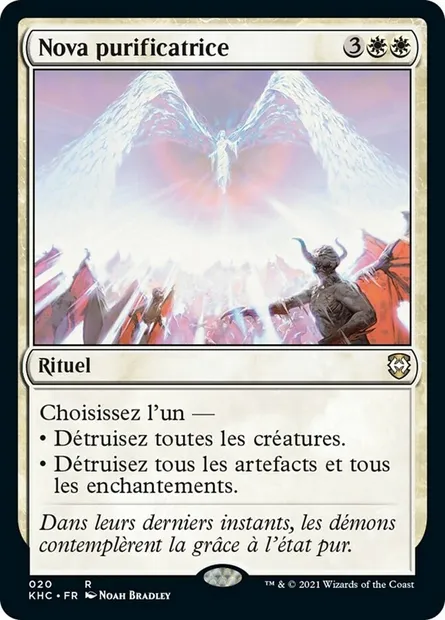 Nova purificatrice, carte Magic KHC 20 — extension Kaldheim Commander