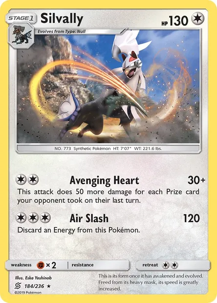 Silvally, Pokémon card UNM 184 — Unified Minds set