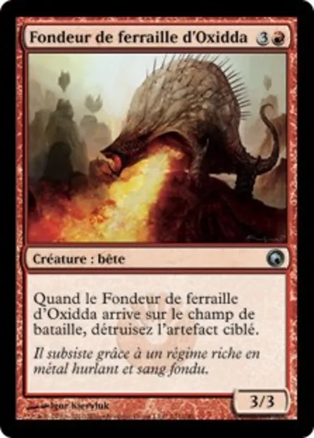 Fondeur de ferraille d'Oxidda, carte Magic SOM 101 — extension Cicatrices de Mirrodin