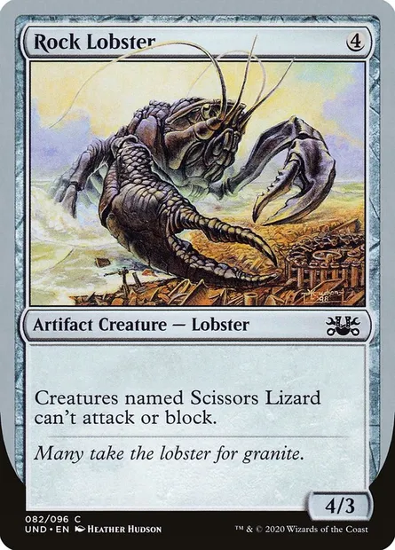 Rock Lobster, Magic card UND 82 — Unsanctioned set