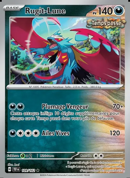Rugit-Lune, carte Pokémon TEF 109 — extension Forces Temporelles