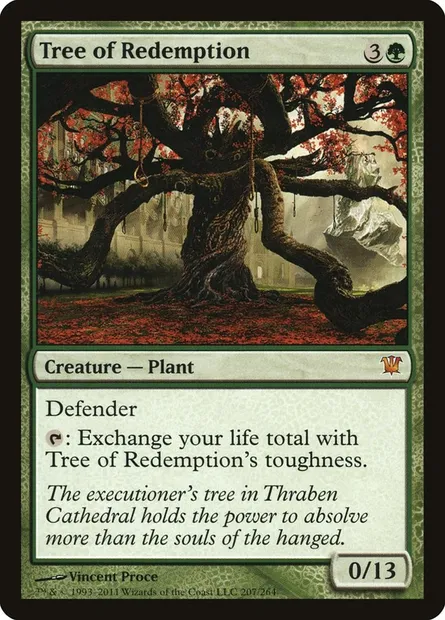 Tree of Redemption, Magic card ISD 207 — Innistrad set