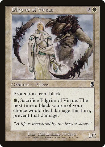 Pèlerin de la Vertu, carte Magic ODY 41 — extension Odyssée