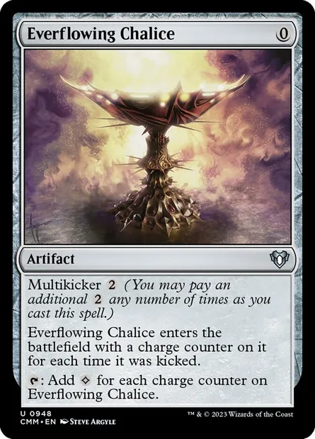 Everflowing Chalice, Magic card CMM 948 — Commander Masters set
