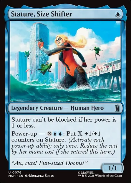 Stature, Size Shifter, Magic card MSH 76 — Marvel Super Heroes set