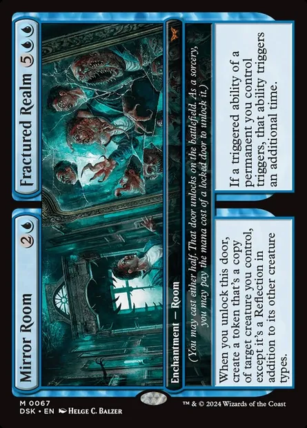 Mirror Room // Fractured Realm, Magic card DSK 67 — Duskmourn: House of Horror set