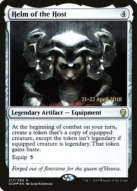 Heaume de la multitude, carte Magic PDOM 217s — extension Dominaria Promos
