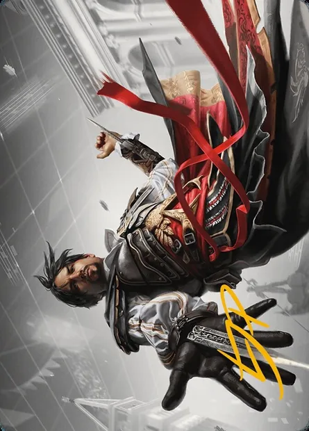Ezio Auditore da Firenze // Ezio Auditore da Firenze, carte Magic AACR 13 — extension Assassin's Creed Art Series