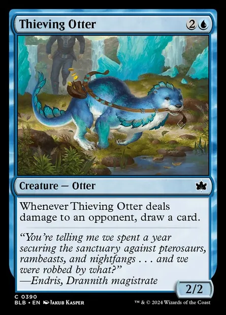 Thieving Otter, Magic card BLB 390 — Bloomburrow set