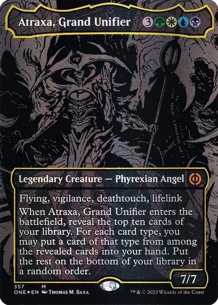 Atraxa, Grand Unifier, Magic card ONE 357 — Phyrexia: All Will Be One set