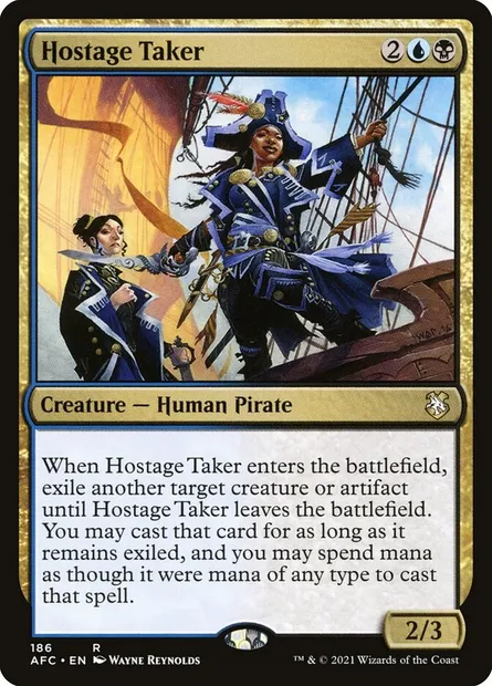Hostage Taker, Magic card AFC 186 — Forgotten Realms Commander set