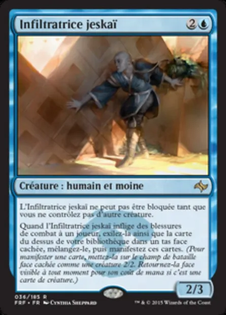 Infiltratrice jeskaï, carte Magic FRF 36 — extension Destin reforgé