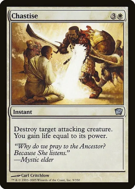 Chastise, Magic card 9ED 9★ — Ninth Edition set