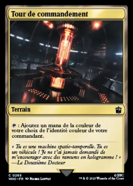 Tour de commandement, carte Magic WHO 265 — extension Doctor Who