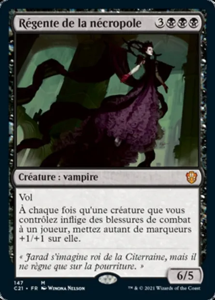 Régente de la nécropole, carte Magic C21 147 — extension Commander 2021