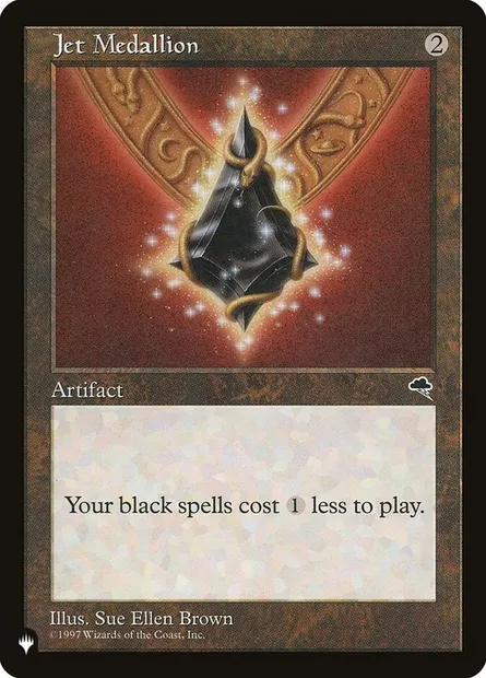 Jet Medallion, Magic card PLST TMP-292 — The List set