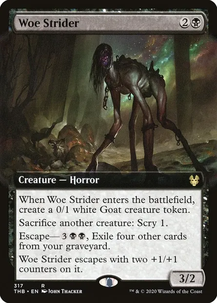 Woe Strider, Magic card THB 317 — Theros Beyond Death set