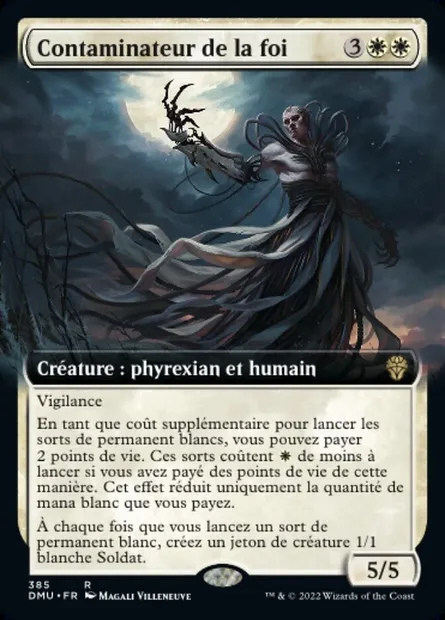 Contaminateur de la foi, carte Magic DMU 385 — extension Dominaria Uni