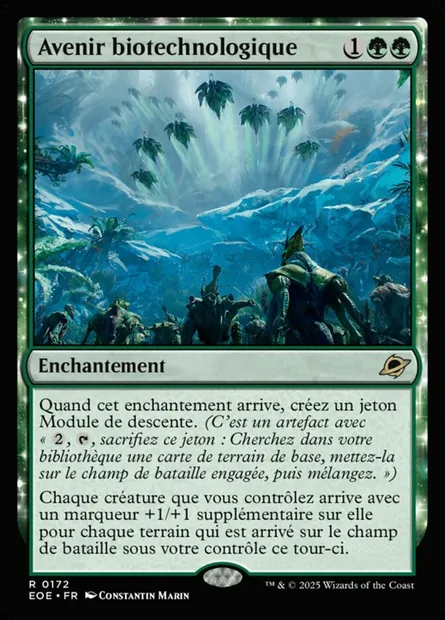Avenir biotechnologique, carte Magic EOE 172 — extension Edge of Eternities