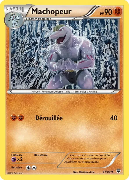 Machopeur, carte Pokémon GEN 41 — extension Générations