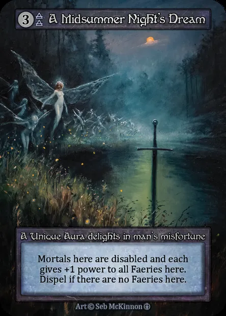 A Midsummer Night's Dream, carte Sorcery ATH 152 — extension Arthurian Legends