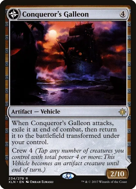 Conqueror's Galleon // Conqueror's Foothold, Magic card XLN 234 — Ixalan set