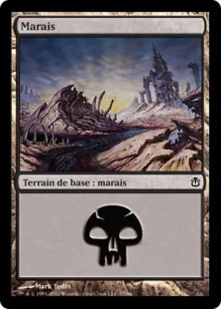 marais, carte Magic DDH 77 — extension Duel Decks: Ajani vs. Nicol Bolas