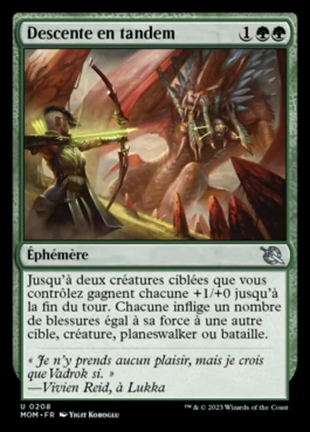 Descente en tandem, carte Magic MOM 208 — extension L'invasion des machines