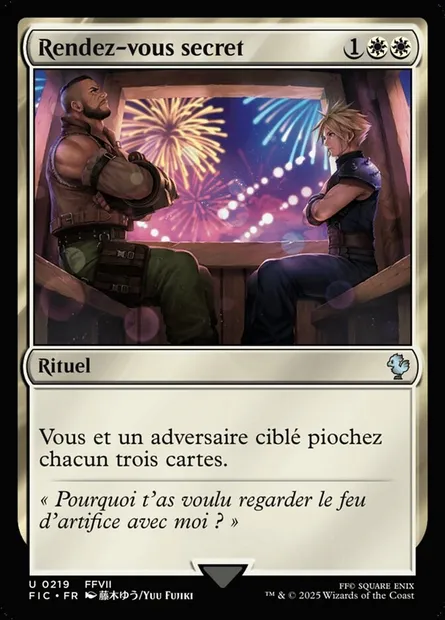 Rendez-vous secret, carte Magic FIC 219 — extension Final Fantasy Commander