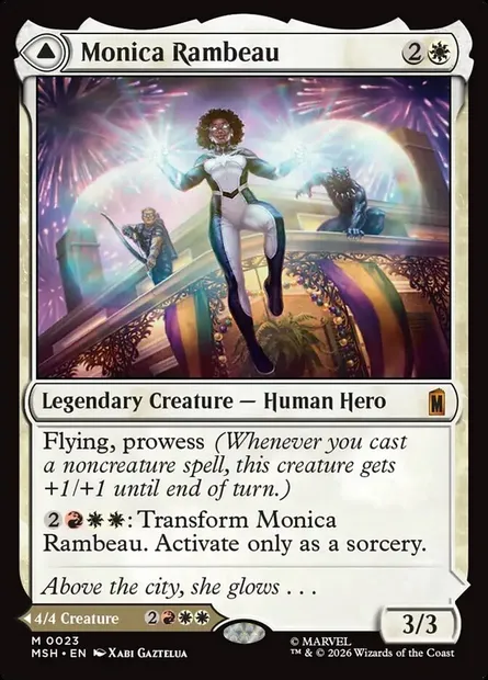 Monica Rambeau // Photon, Living Light, Magic card MSH 23 — Marvel Super Heroes set