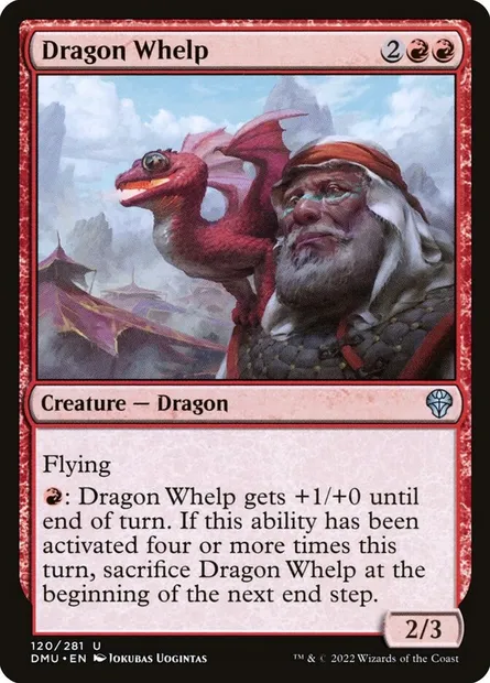 Dragon Whelp, Magic card DMU 120 — Dominaria United set