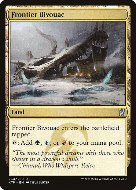 Frontier Bivouac, Magic card KTK 234 — Khans of Tarkir set