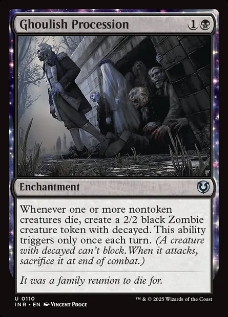 Ghoulish Procession, Magic card INR 110 — Innistrad Remastered set