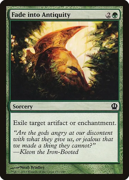 Fade into Antiquity, Magic card THS 157 — Theros set