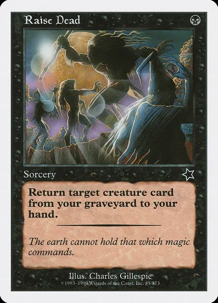 Exhumation, carte Magic S99 85 — extension Starter 1999
