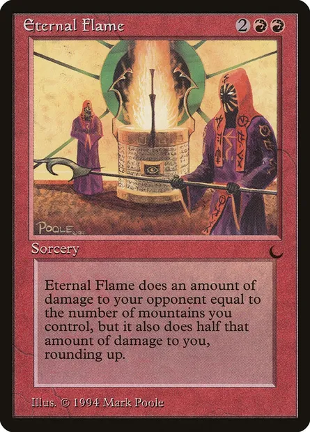 Eternal Flame, carte Magic DRK 61 — extension The Dark