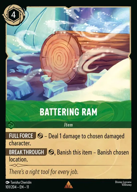 Battering Ram, Disney Lorcana card CH11-101 — Winterspell set