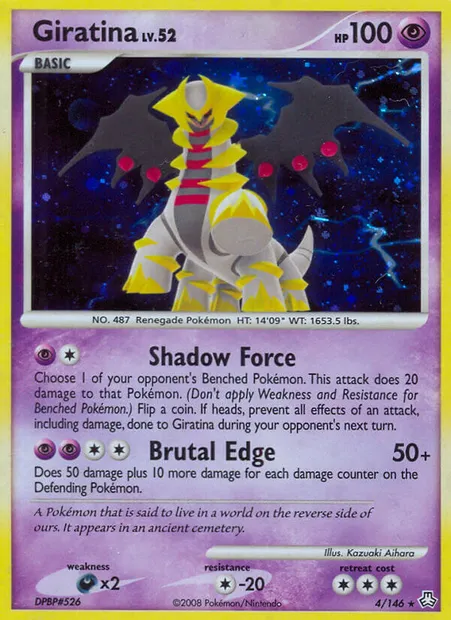 Giratina, carte Pokémon LA 4 — extension Éveil des Légendes
