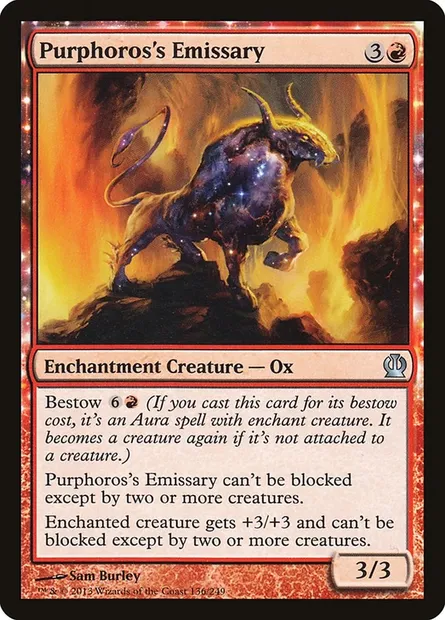Purphoros's Emissary, Magic card THS 136 — Theros set