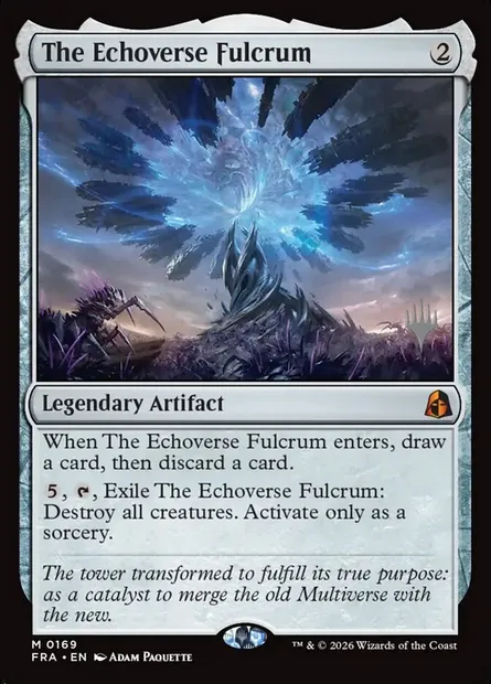 Le pivot de l'Échovers, carte Magic PFRA 169p — extension Reality Fracture Promos